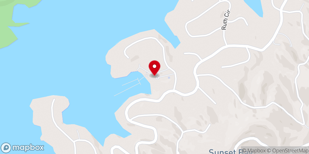 Map showing location of Sunset Bay Mariners Club Inc