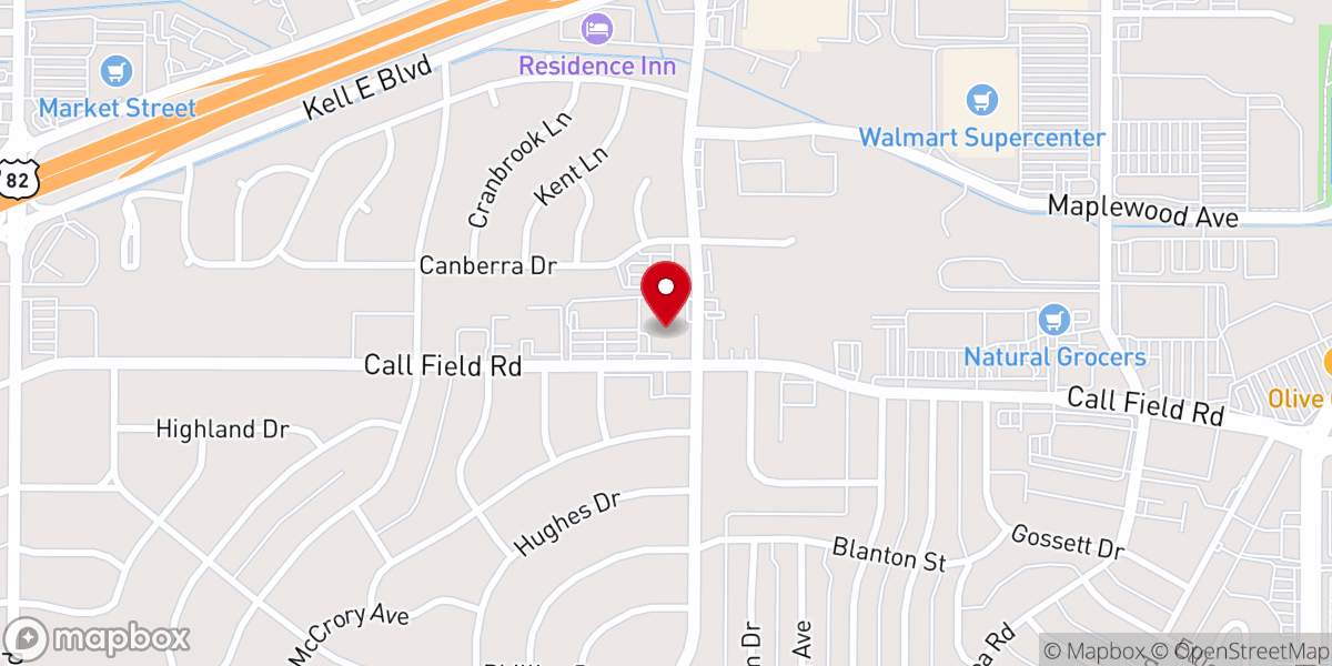 Map showing location of Faith Village Church of Christ