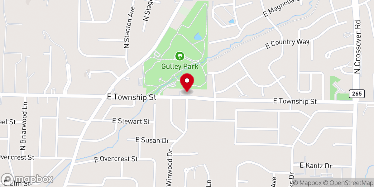 Map showing location of Township Missionary Baptist