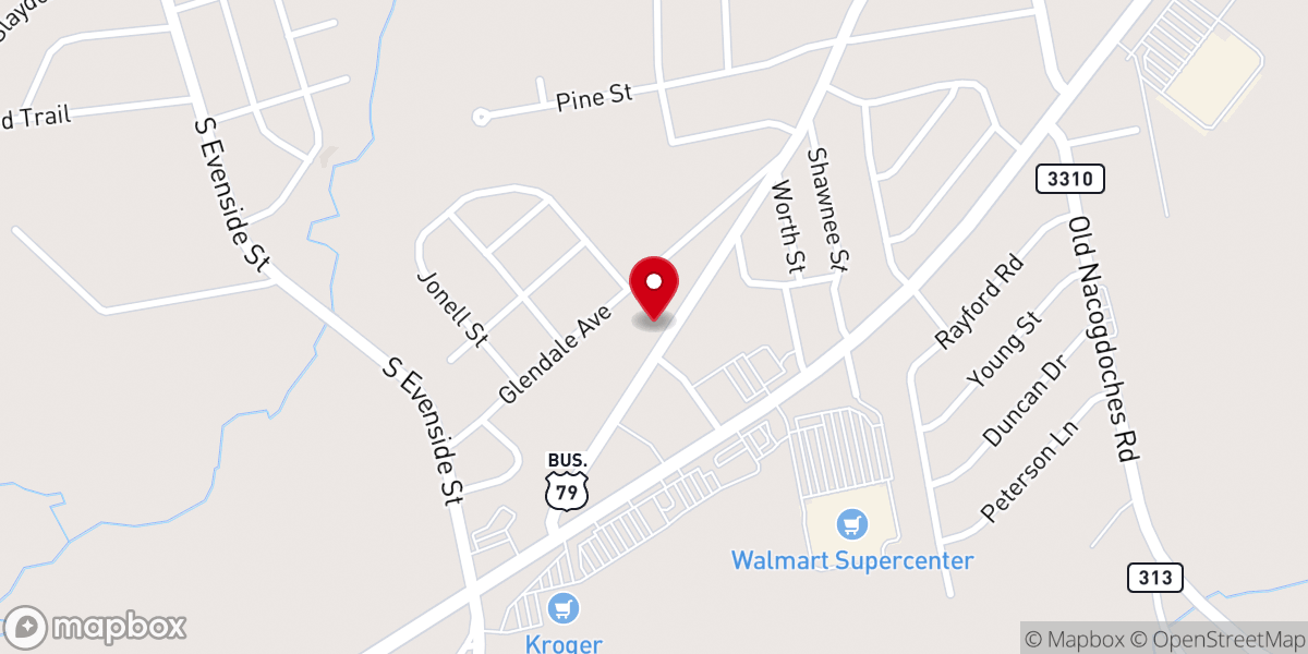 Map showing location of First United Petecostal Church