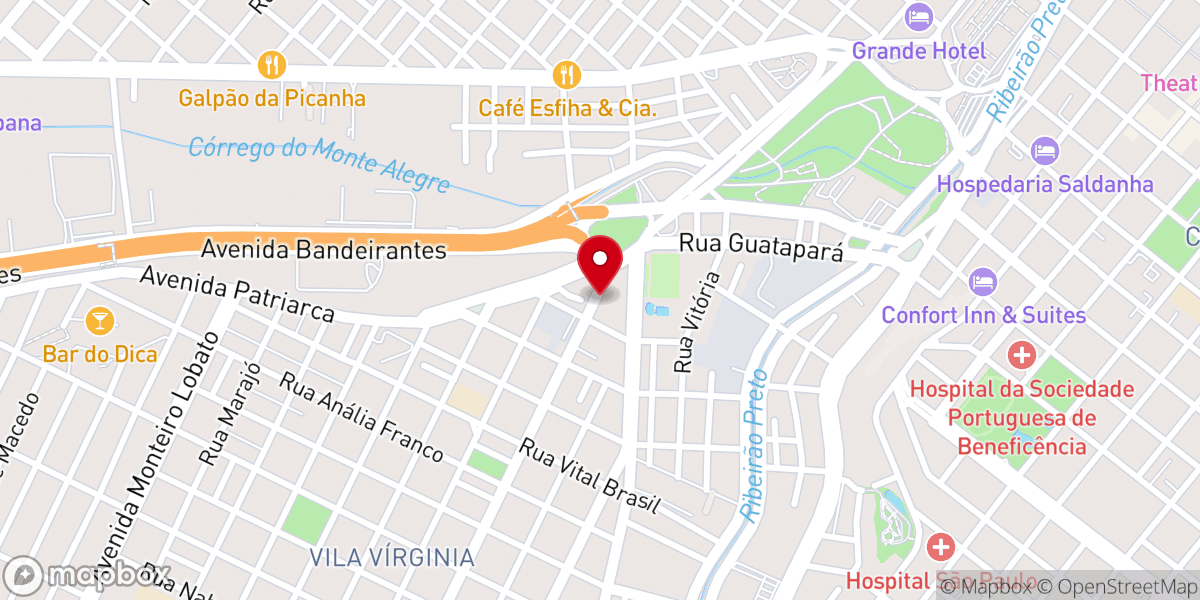 Map showing location of Igreja Pentecostal Jesus é o caminho
