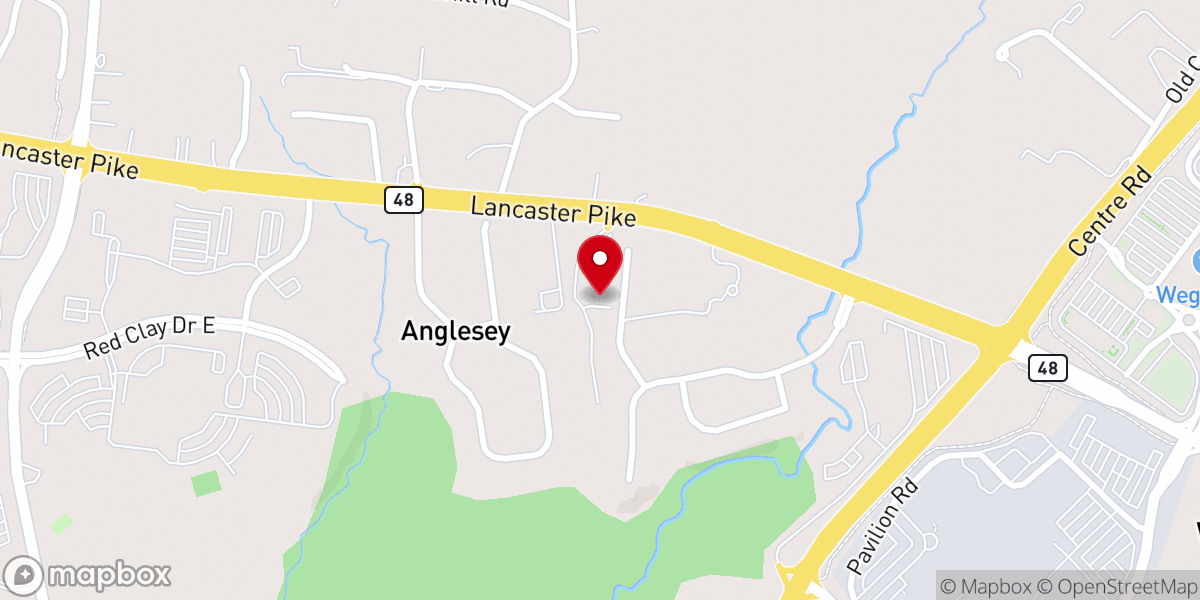 Map showing location of First State Baptist Church