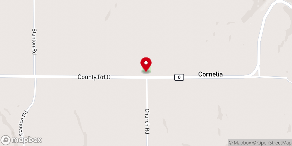Map showing location of Mount Zion Church