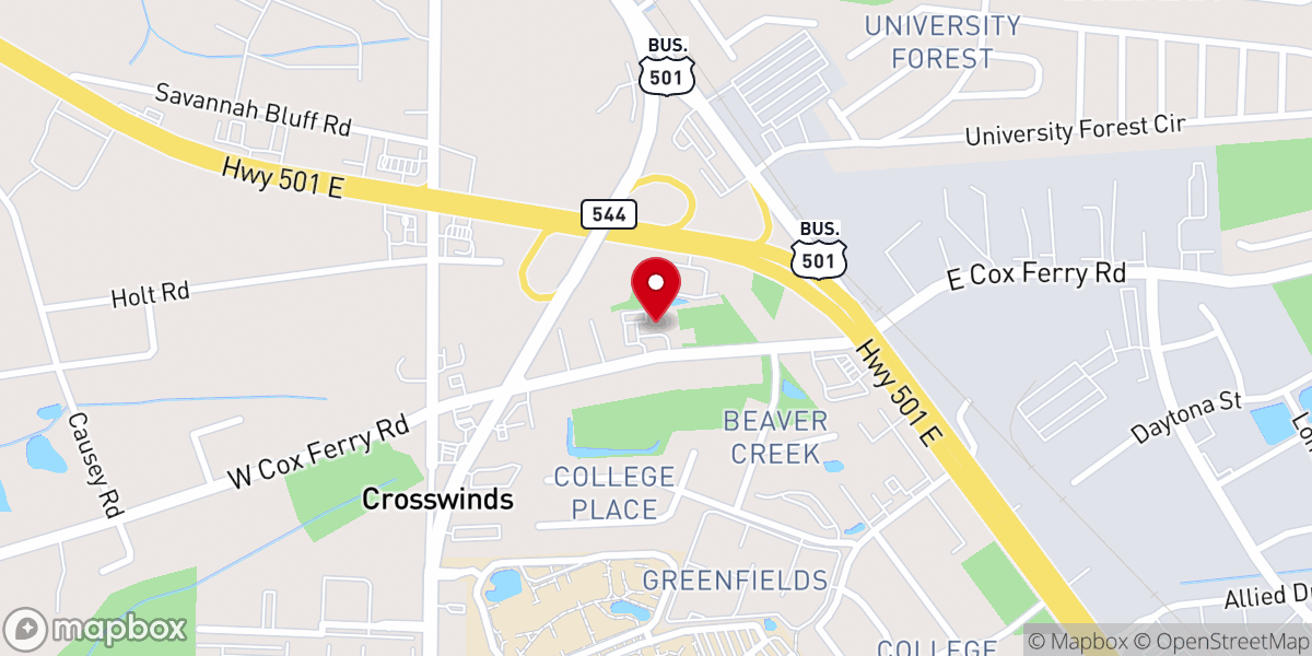 Map showing location of River of Life Church of God