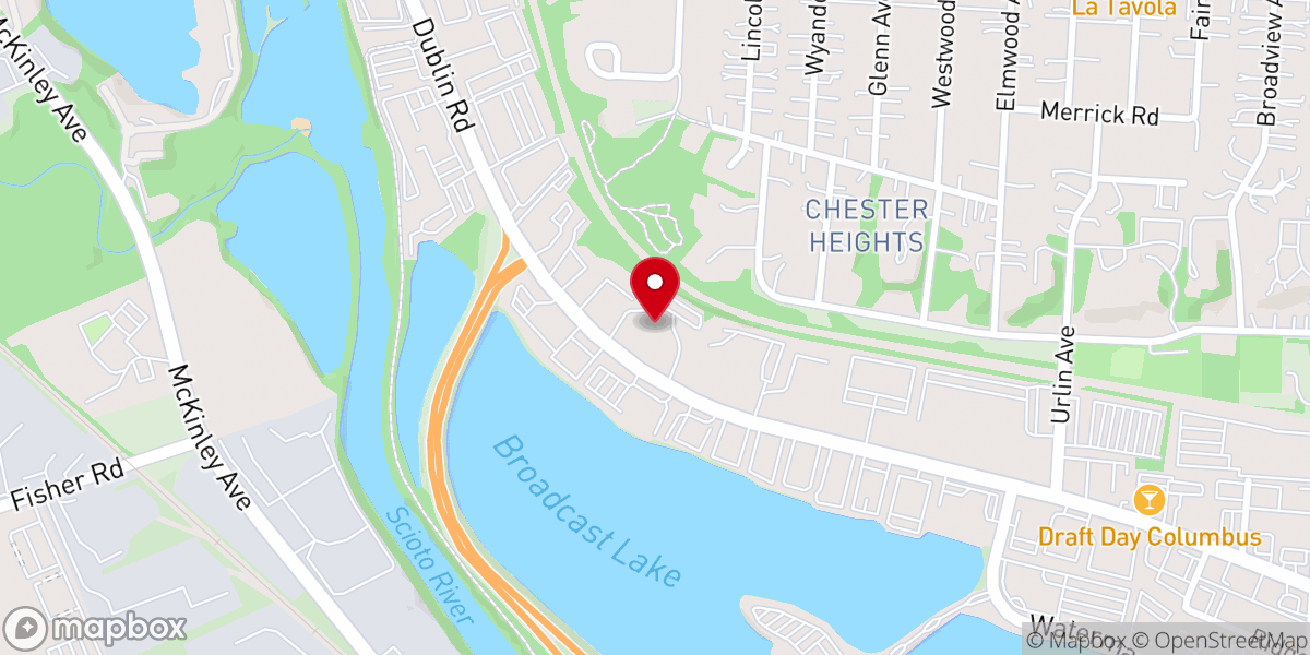 Map showing location of Church of Scientology of Central Ohio