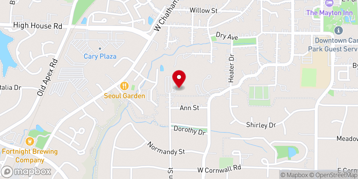 Map showing location of St. Paul's Episcopal Church