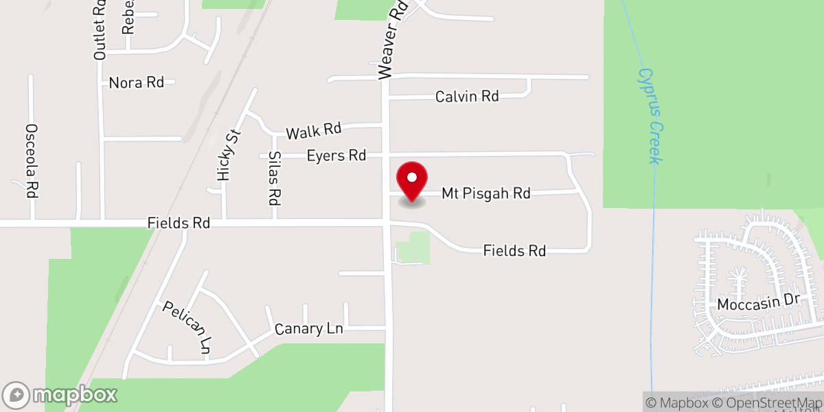 Map showing location of Greater Saint Mark Church of God in Christ