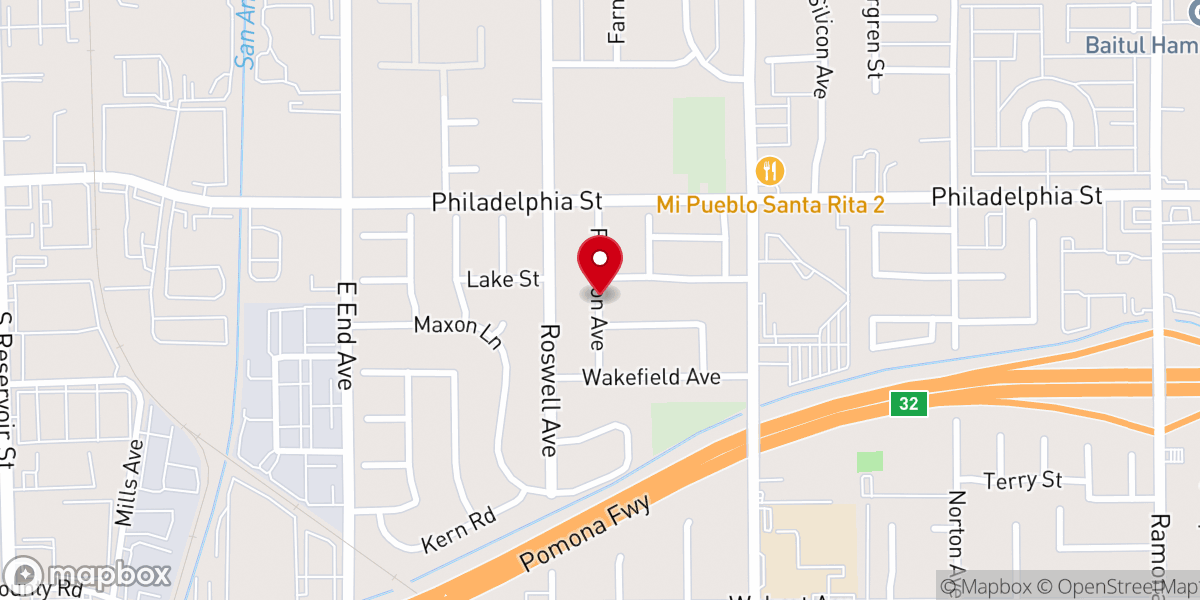 Map showing location of Calvary Chapel Chino Valley