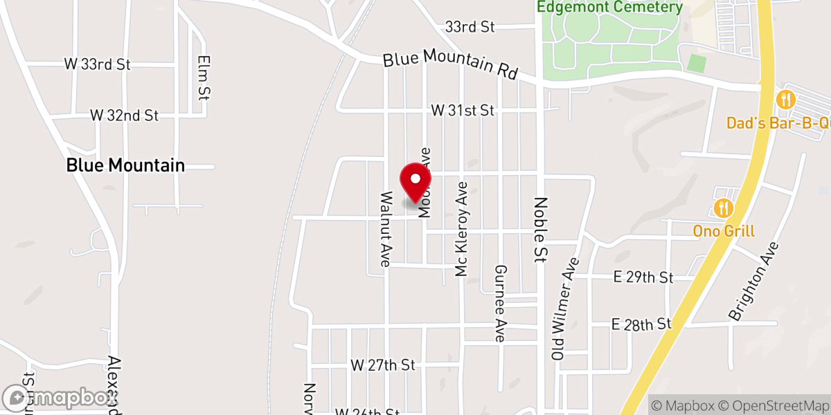 Map showing location of Faith Outreach Ministries