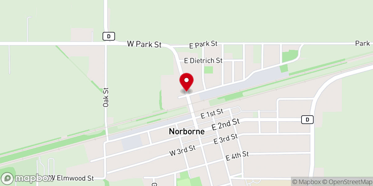 Map showing location of Lutheran Church Lutheran Parsonage