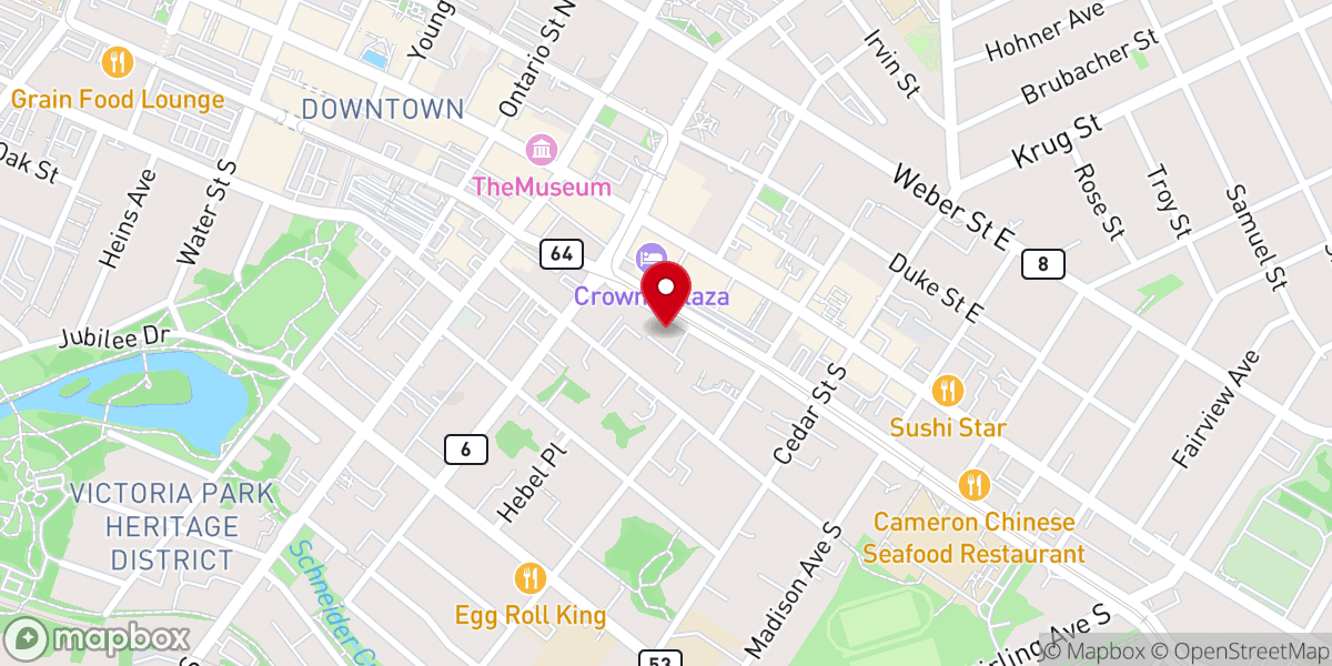 Map showing location of International Gospel Centre