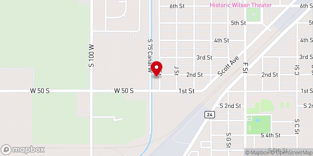 Map showing location of Brothers in Christ Church