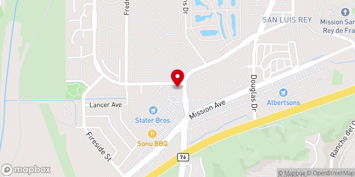 Map showing location of Oceanside Worship Center, CLGI