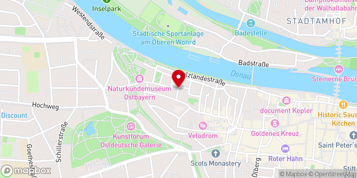 Map showing location of Leonhardkirche