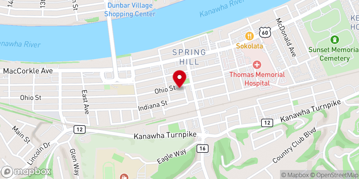 Map showing location of Shekinah Glory Assembly