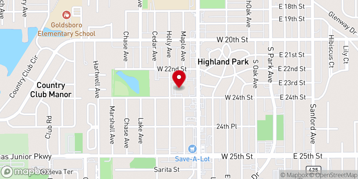 Map showing location of The Salvation Army of Seminole County