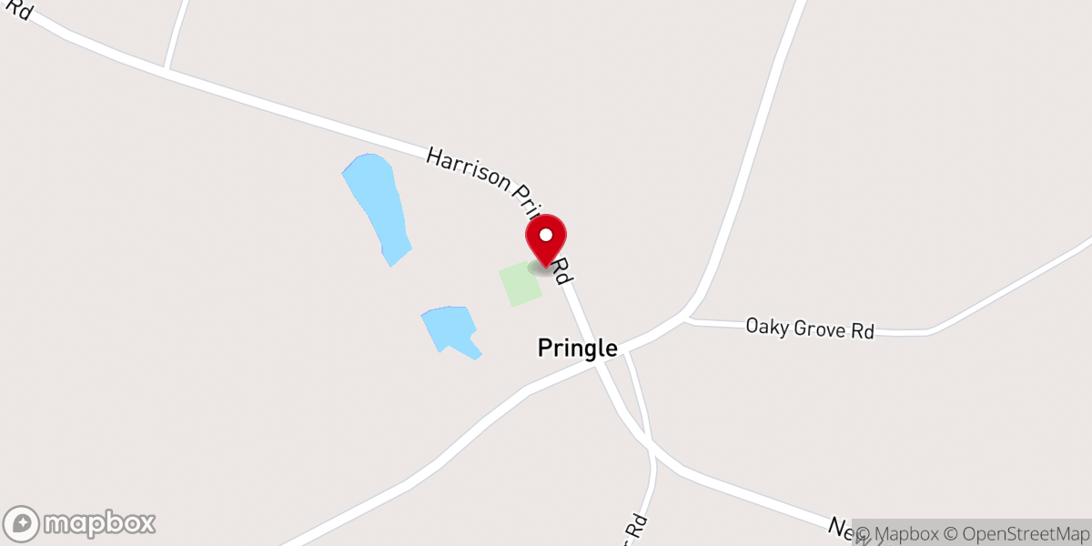 Map showing location of Scotts Chapel Baptist Church