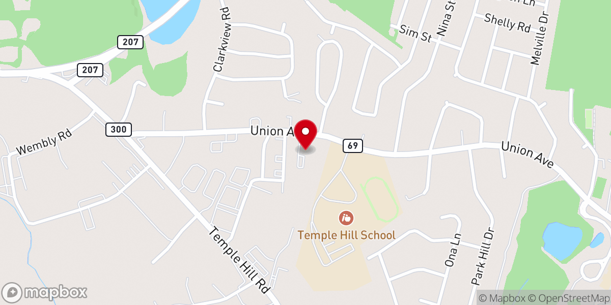 Map showing location of King of Kings Lutheran Church