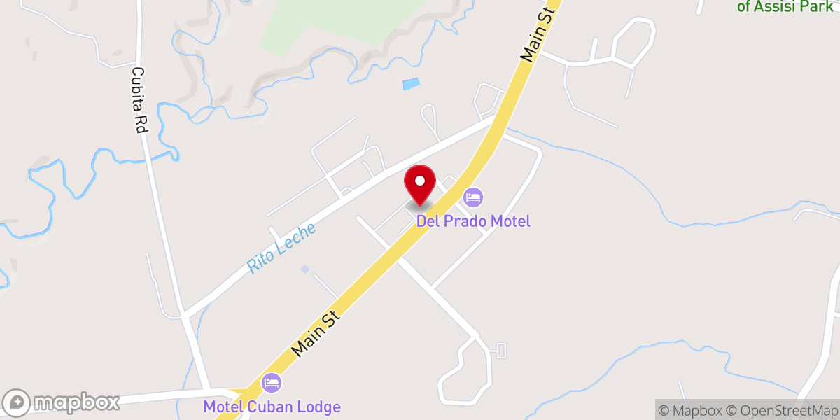 Map showing location of Potter House Cuba Christian Center