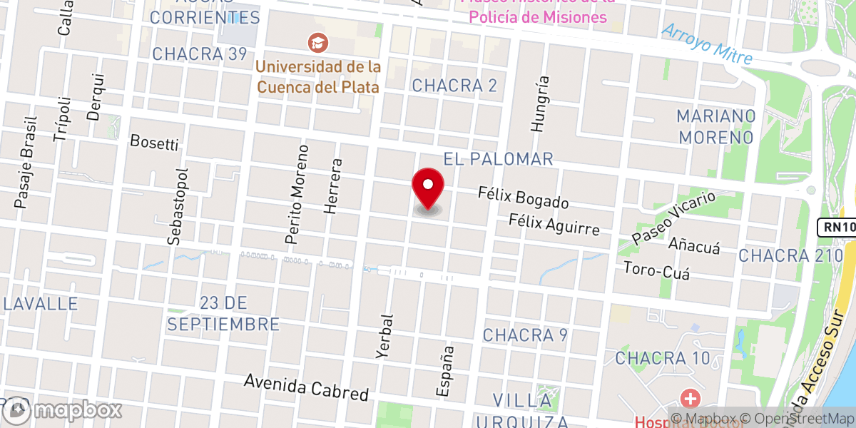 Map showing location of Jesús es Paz
