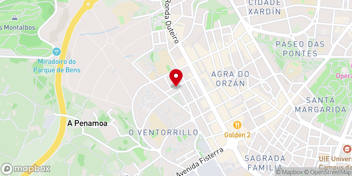 Map showing location of Libreria Delfos