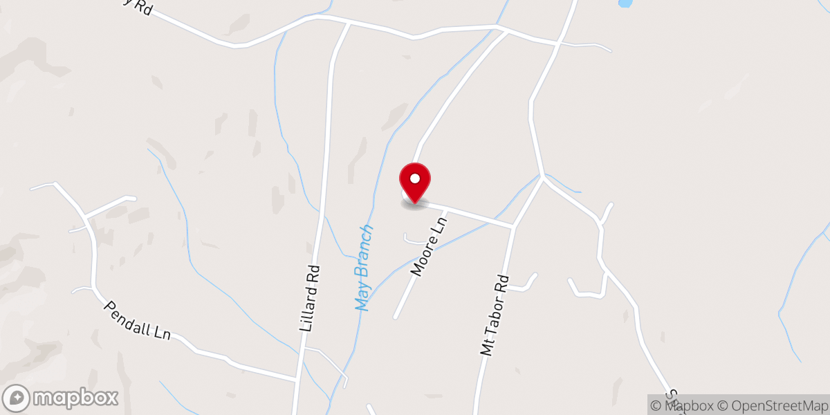 Map showing location of New Mt Annie Baptist Church