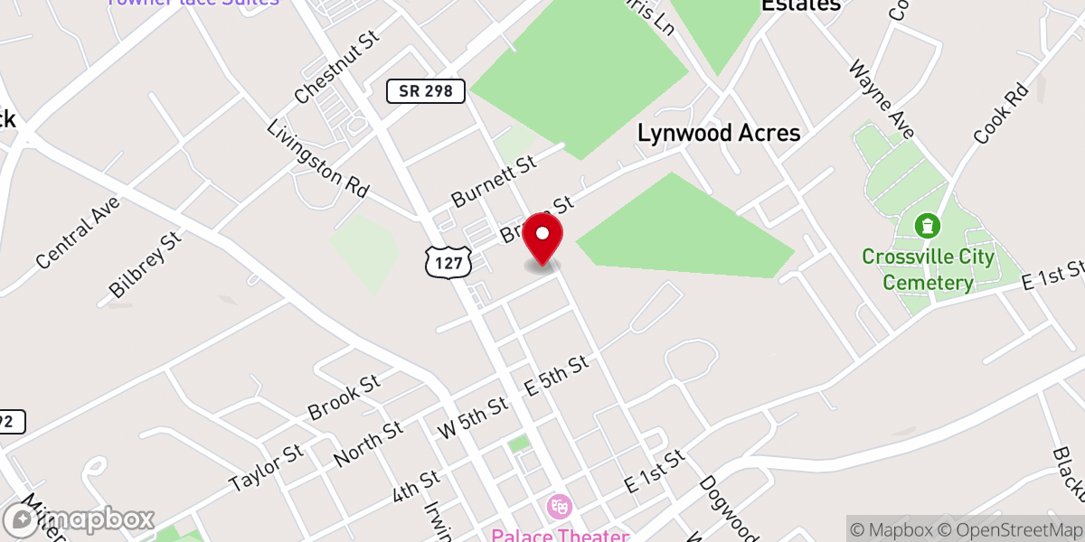 Map showing location of Family Life Center