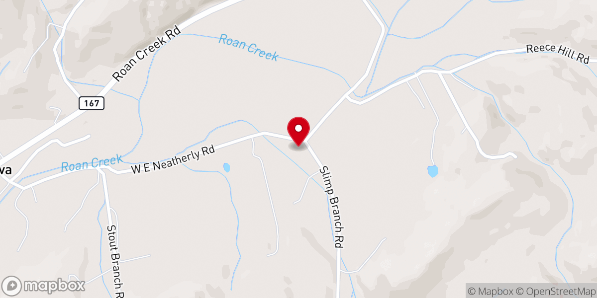 Map showing location of Community Church of Mountain City