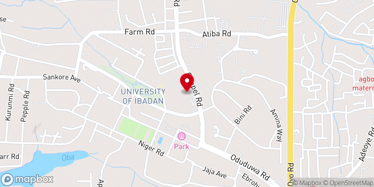 Map showing location of Chapel of the Resurrection, UI.