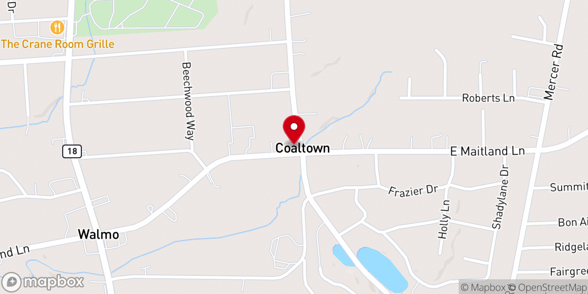 Map showing location of Free Methodist Church