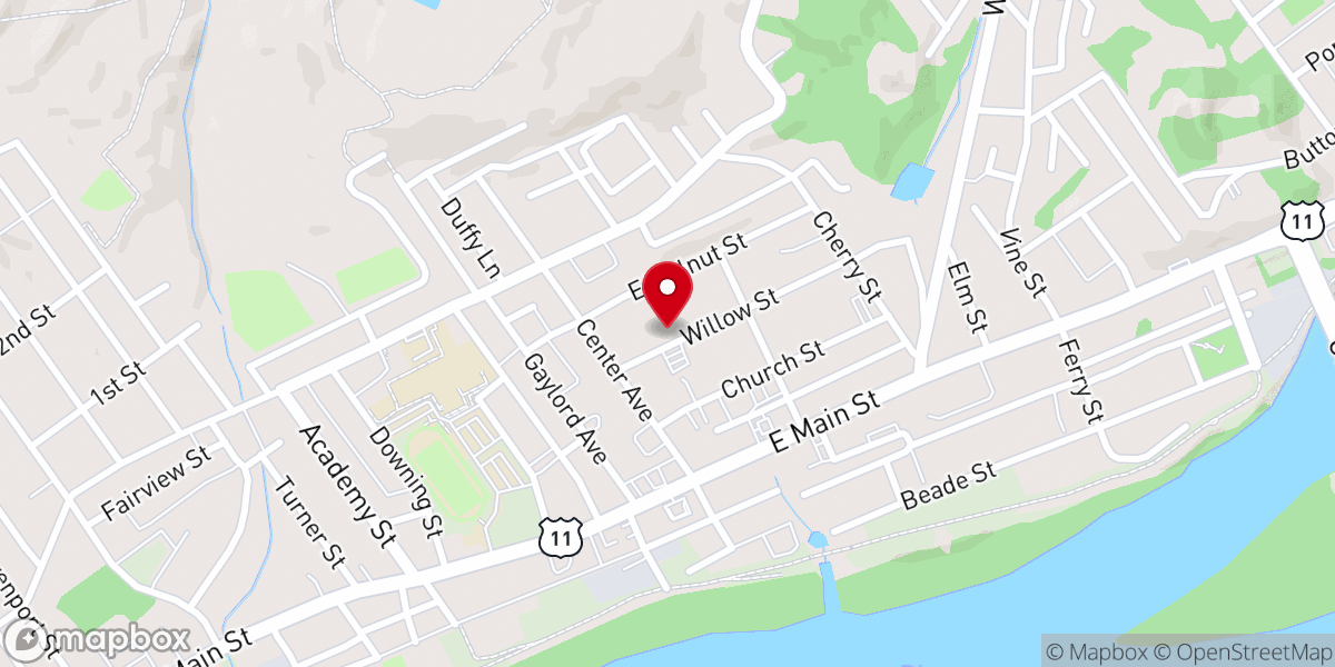 Map showing location of concilio internacional el tabernaculo