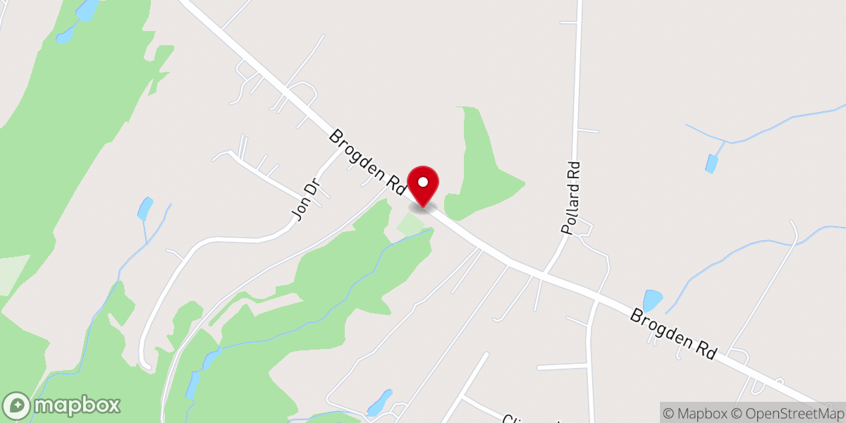 Map showing location of Sardis Baptist Church