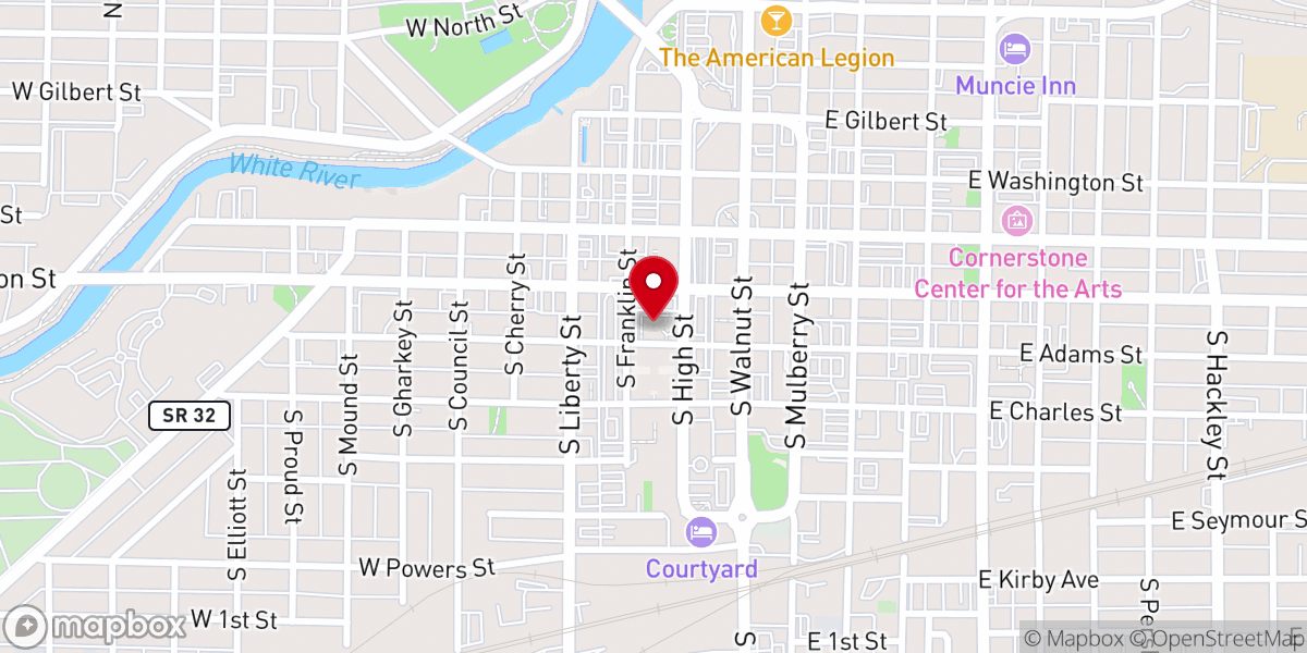 Map showing location of High Street United Methodist Church - Food Pantry