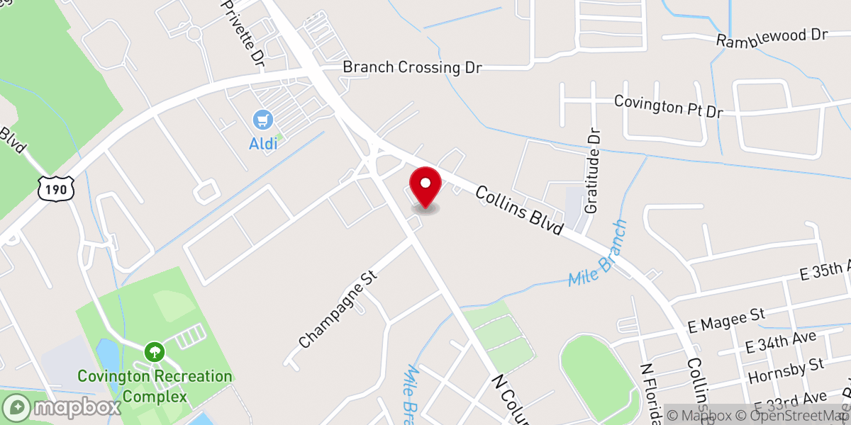 Map showing location of Louisiana Probation And Parole Office (CVD) Covington District