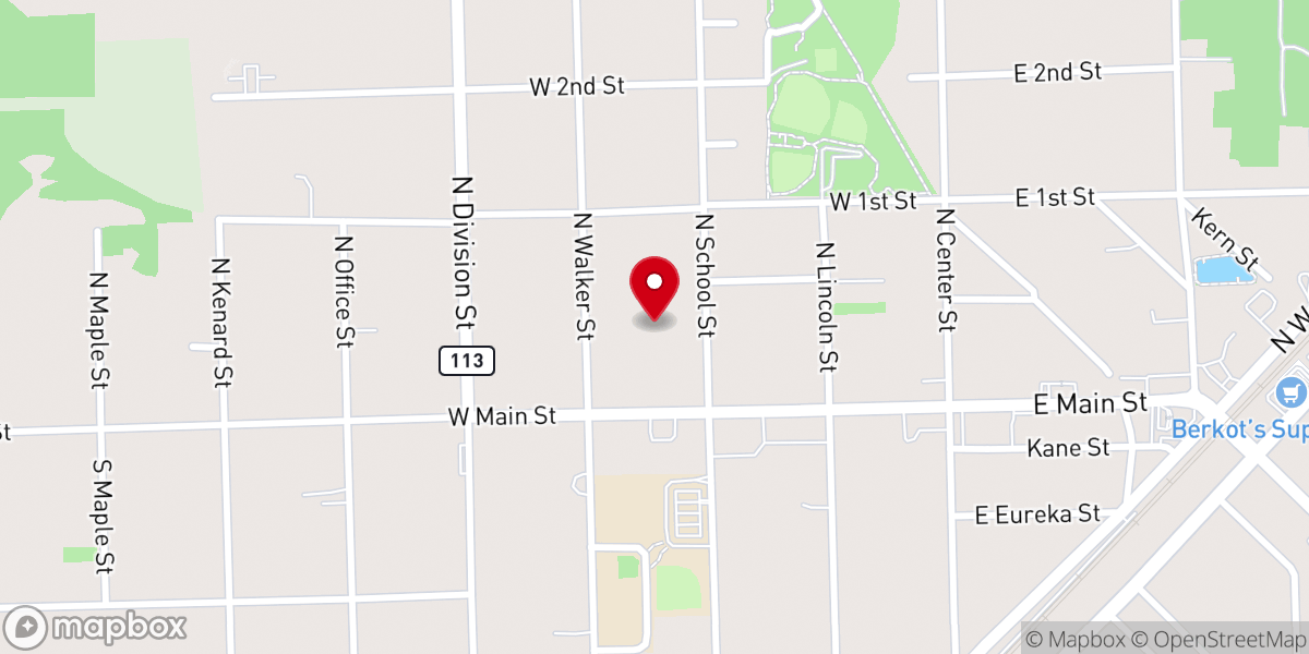 Map showing location of Ignite Christian Church