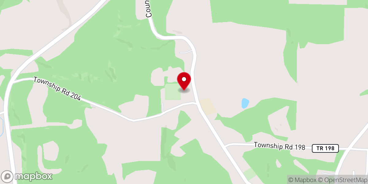 Map showing location of Keene United Methodist Church