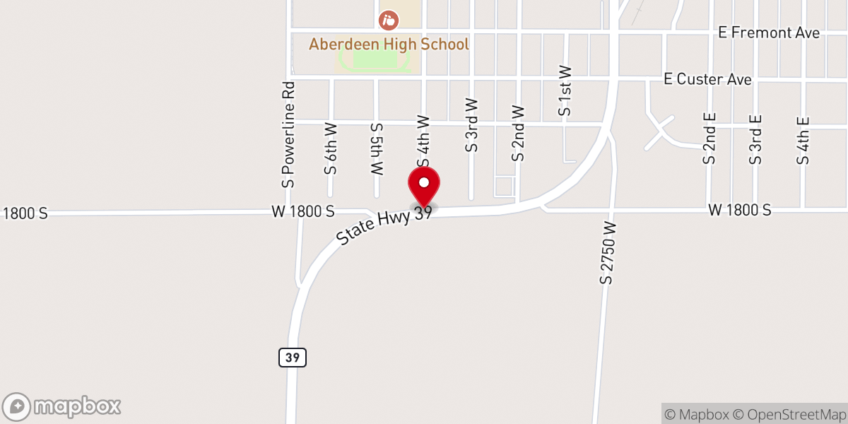Map showing location of Blessed Sacrament Chapel