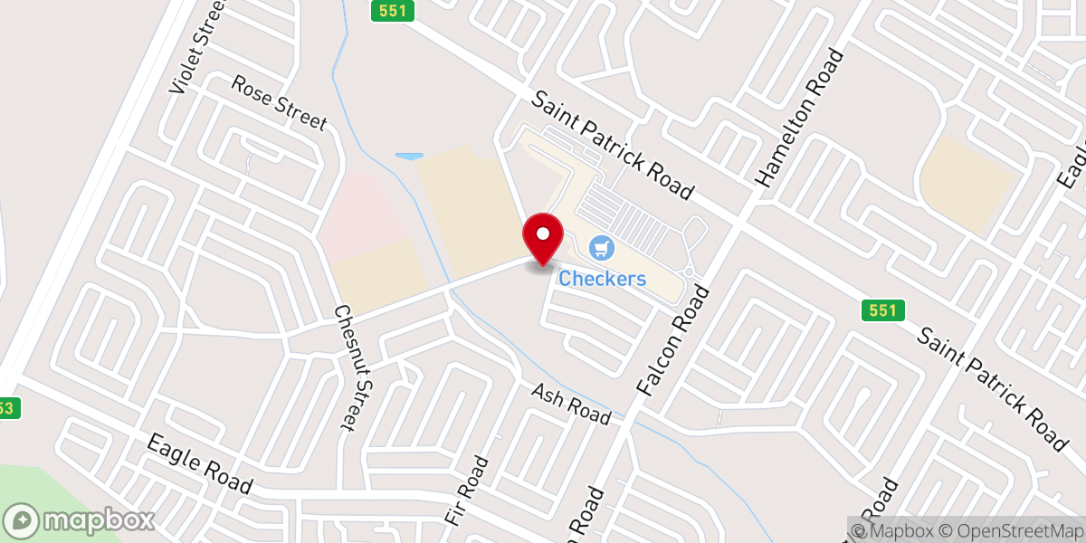 Map showing location of Palm Springs Assembly Of God