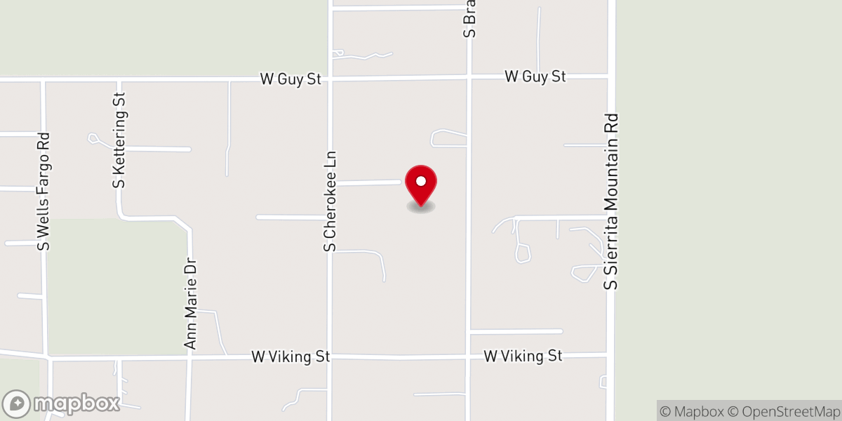 Map showing location of Faith Baptist Church