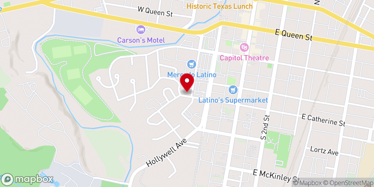 Map showing location of John Wesley AME Zion Church