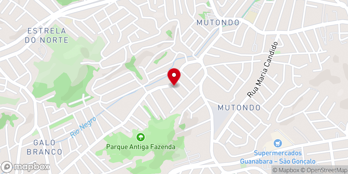 Map showing location of Capela São Vicente de Paulo