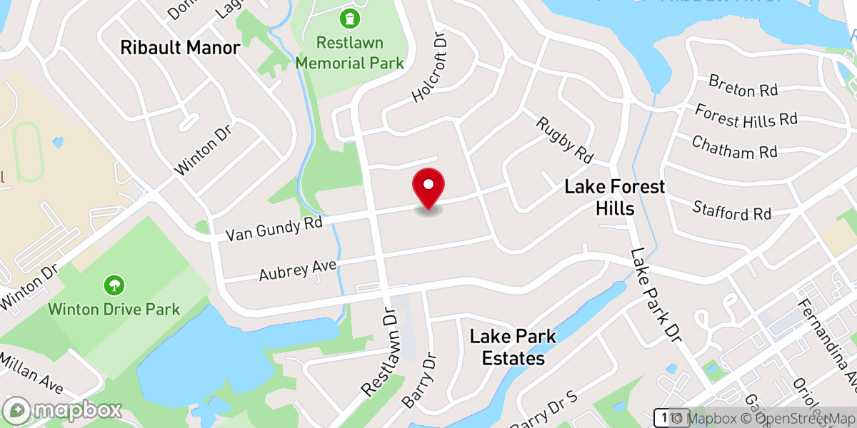 Map showing location of Higher Ground Ministries