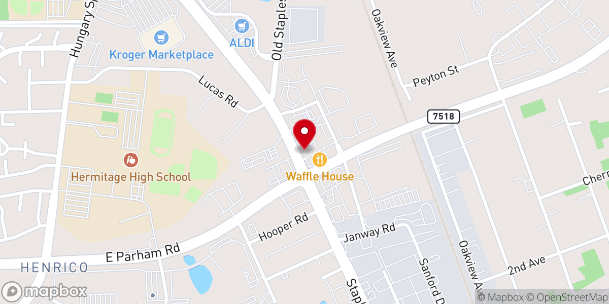 Map showing location of Foursquare Life Church