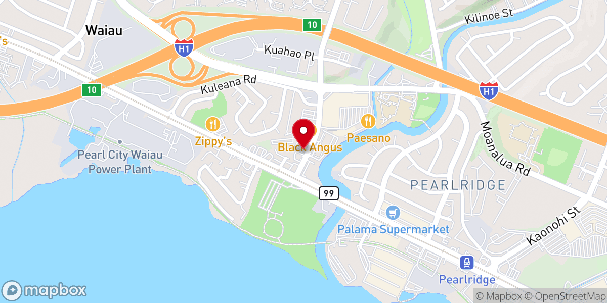 Map showing location of victory chapel pearl city