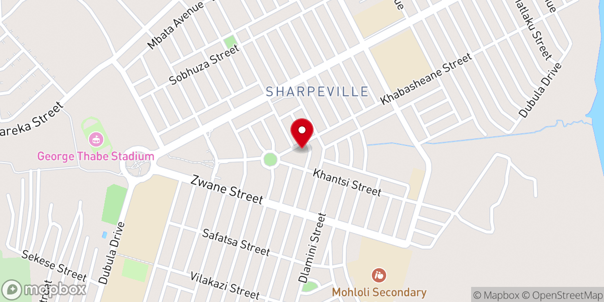 Map showing location of St. Cyprians Anglican Church