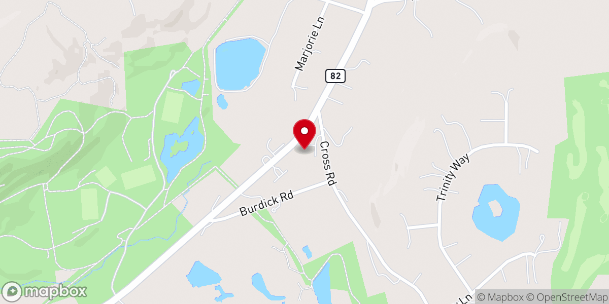 Map showing location of All Saints Lutheran Church