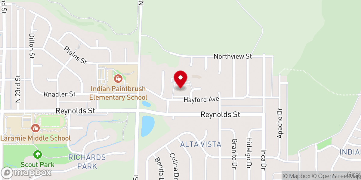 Map showing location of The Church of Jesus Christ of Latter-day Saints