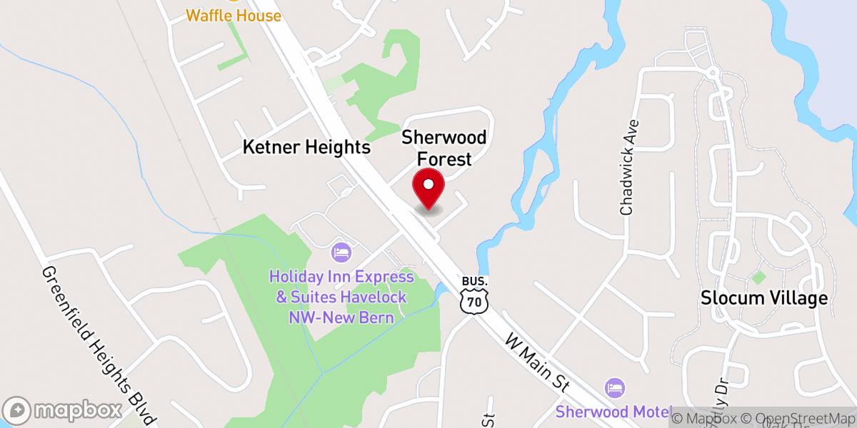 Map showing location of St Timothy Lutheran Church