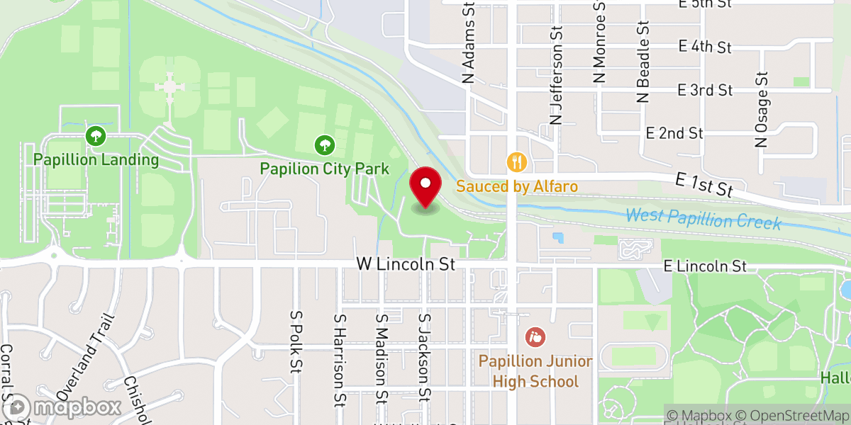 Map showing location of City Park