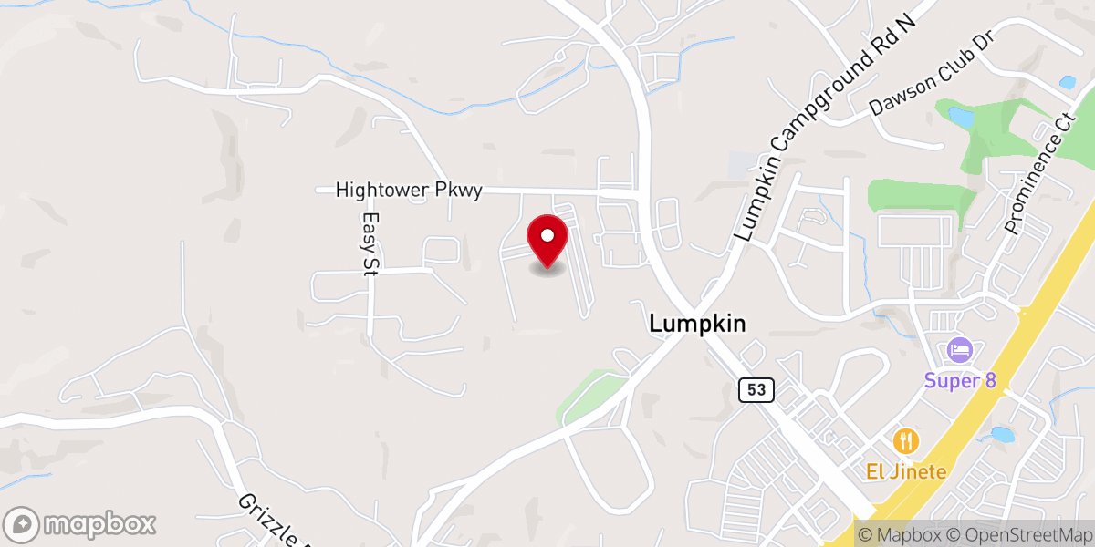 Map showing location of Christ Fellowship Church